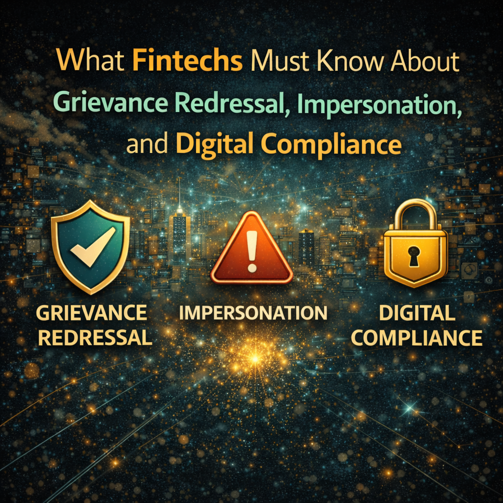 What Fintechs Must Know About Grievance Redressal, Impersonation, and Digital Compliance